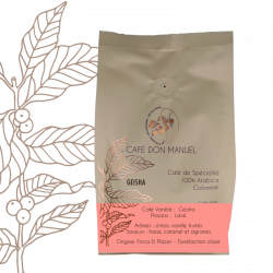 Café Variété Geisha<br>grain - SCA 88.25<br>sachet 250g