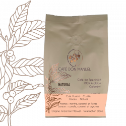 Café Natural<br>Variété Castillo<br>Grain<br>Sachet 250g