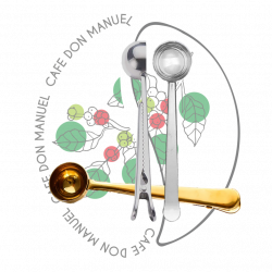 Cuillère Doseuse à Café<br>avec Pince de Fermeture