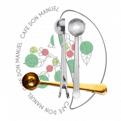 Cuillère Doseuse à Café<br>avec Pince de Fermeture