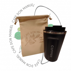 Mug thermo 380ml<br>Noir<br>Café Chaud ou Froid